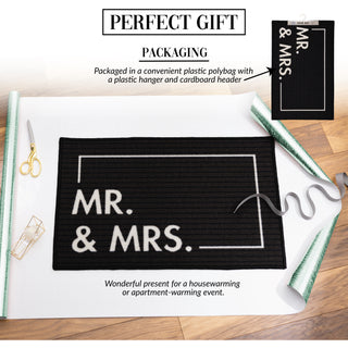 Mr. & Mrs. 27.5" x 17.75" Floor Mat