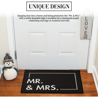 Mr. & Mrs. 27.5" x 17.75" Floor Mat