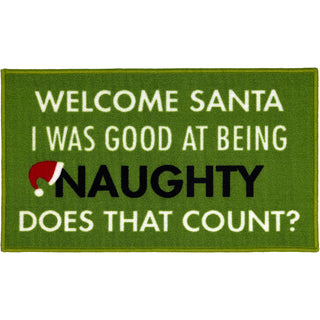 Welcome Santa 27.5" x 17.75" Floor Mat