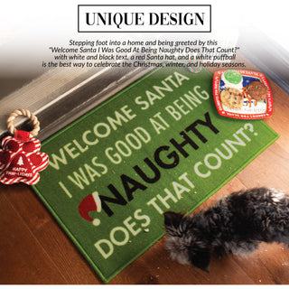 Welcome Santa 27.5" x 17.75" Floor Mat