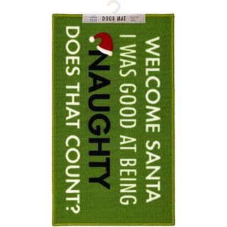 Welcome Santa 27.5" x 17.75" Floor Mat