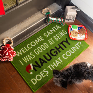 Welcome Santa 27.5" x 17.75" Floor Mat