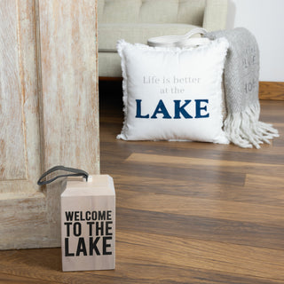 Lake Wooden Door Stop