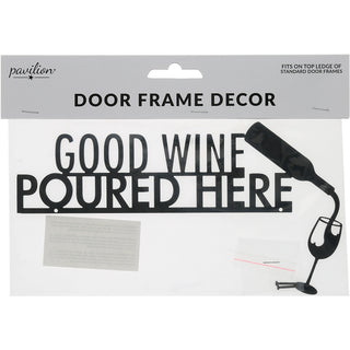 Good Wine Metal Door Topper