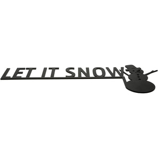 Let It Snow Metal Door Topper