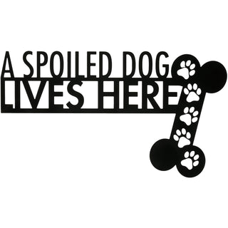 Spoiled Dog Metal Door Topper