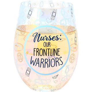 Nurses 18 oz Stemless Wine Glass