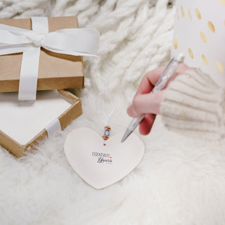 Fire Fighters 3.5" Heart-Shaped Ornament