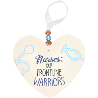 Nurses 3.5" Heart-Shaped Ornament