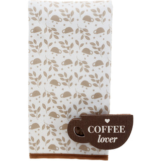 Coffee Lover Tea Towel & Sponge Gift Set