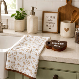 Coffee Lover Tea Towel & Sponge Gift Set