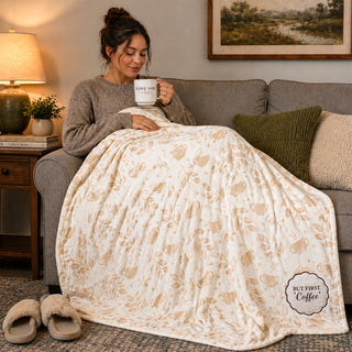 But First Coffee 50" x 60" Royal Plush Blanket