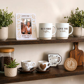Coffee & Friends 3.75" x 4.25" Ceramic Plaque