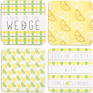 Zesty 4" (4 Piece) Coaster Set with Box