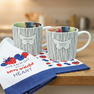 Berry Grateful Tea Towel Gift Set (2 - 19.75" x 27.5")
