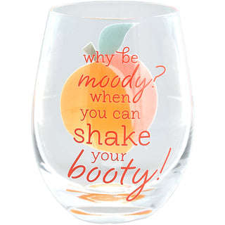 Shake Your Booty 18 oz Stemless Wine Glass