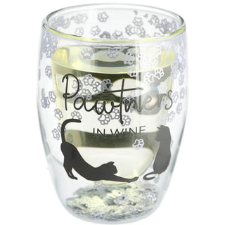 Pawtners 10 oz Double-Walled Stemless Wine Glass