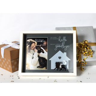 Cat Goodbye 9.5" x 7.5" Shadow Box Frame (Holds 4" x 6" Photo)