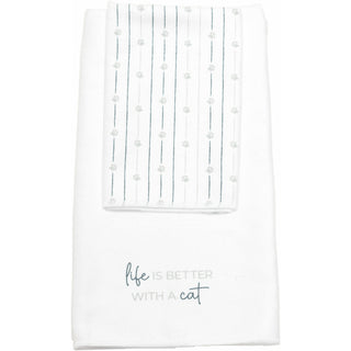 Cat Hand & Fingertip Towel Gift Set