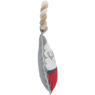 Treat 10" Canvas Dog Toy on Rope