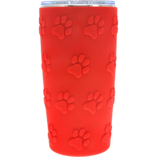 Furry Friend 20 oz Travel Tumbler with 3D Silicone Wrap