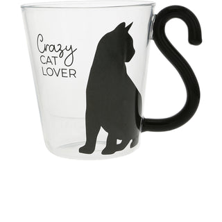 Cat Lover 12 oz Glass Cup