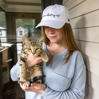 My Cat White Adjustable Hat