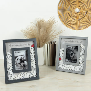 Love and a Cat 8" x 10" Picture Frame (Holds 3.5" x 5.5" Photo)