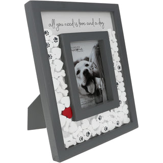 Love and a Dog 8" x 10" Picture Frame (Holds 3.5" x 5.5" Photo)