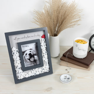 Love and a Dog 8" x 10" Picture Frame (Holds 3.5" x 5.5" Photo)