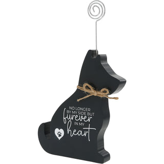 Dog Heart 6.5" Plaque with Photo Clip