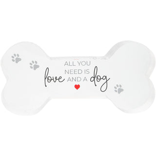 Dog 5.5" Acrylic Bone Plaque