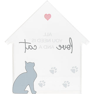 Cat 4" Acrylic House Plaque