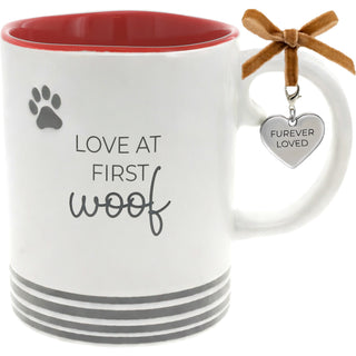 Furever Loved Dog 15 oz Mug & Collar Charm Set