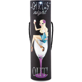 Girl's Night Out 15" Blinking Wine Box