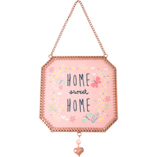 Home Sweet Home 5" x 5" Glass Suncatcher