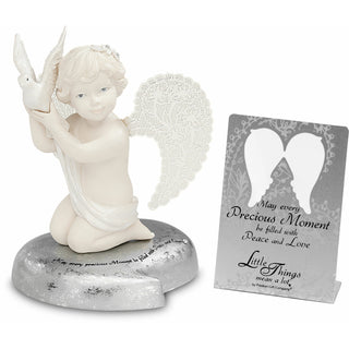 Peace 3.5" Cherub Holding Dove