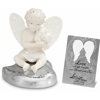Love 3.5" Cherub Holding Heart