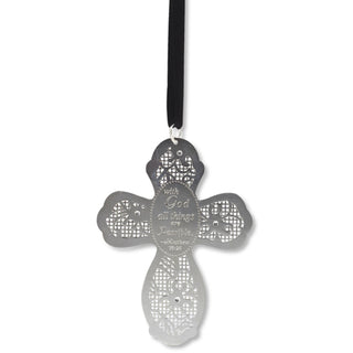 With God 3.5" Cross Ornament