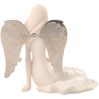 May Birthstone Angel 3.5" May Angel with Emerald Butterfly