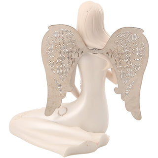 September Birthstone Angel 3.5" September Angel with Sapphire Butterfly