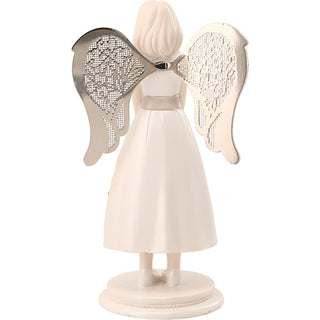 Flower Girl 4.25" Angel with Basket Flowers