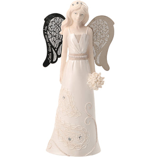 Junior Bridesmaid 6" Angel Holding Bouquet