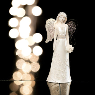 Junior Bridesmaid 6" Angel Holding Bouquet