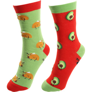 Taco and Avocado Unisex Sock