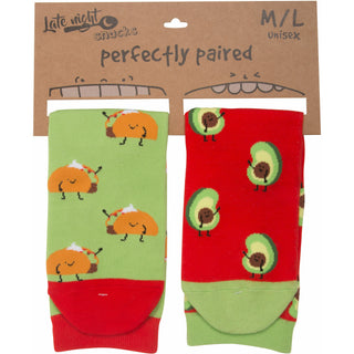 Taco and Avocado Unisex Sock