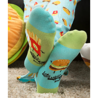 Cheeseburger and Fries Unisex Sock