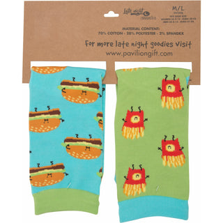 Cheeseburger and Fries Unisex Sock