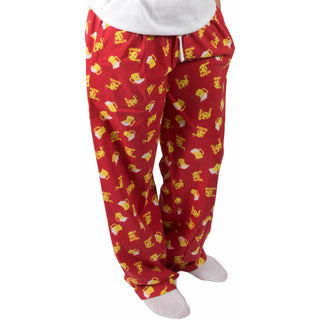 Beer and Pizza Red Unisex Lounge Pants