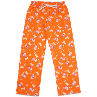 Popcorn and Butter XS Orange Unisex Lounge Pants